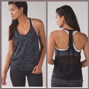 Lululemon Drop it Like It’s Hot Tank Top Mesh Dot
